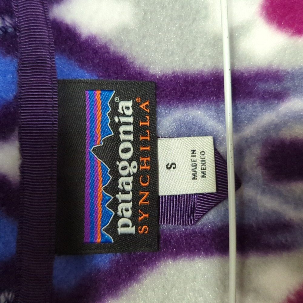 NEW Small PATAGONIA Purple LIGHTWEIGHT SNAP-T HOODED JACKET WOMEN'S Medium/L - Picture 7 of 9